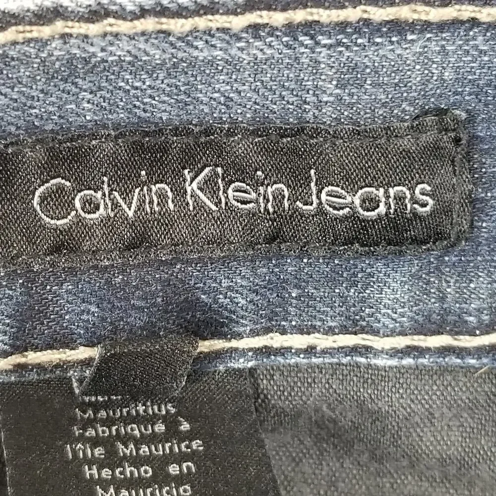 Calvin Klein‎ Jeans Mens 32x30 Blue Straight Leg Denim Classic Casual RN 36009